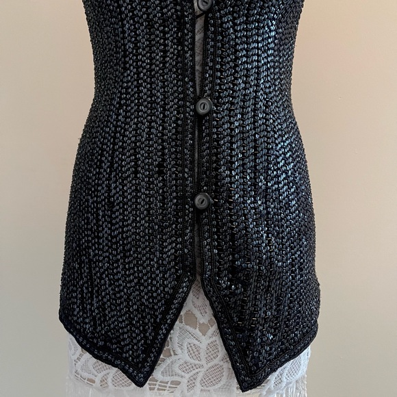 Silk sequin vest size M - Picture 9 of 14